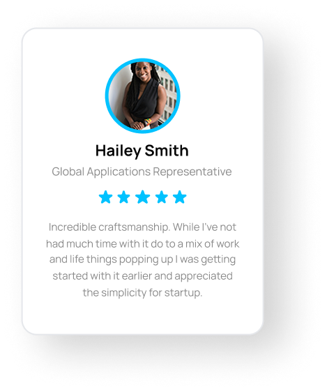 Customer review example